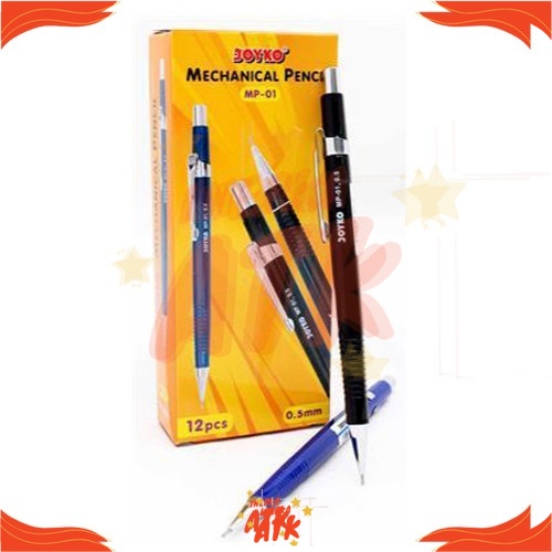 

Pensil Mekanik Joyko MP-01 Ukuran 0.5mm Warna Hitam Biru Eceran Grosiran Murah