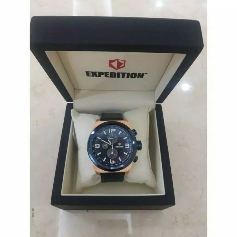 EXPEDITION ORIGINAL CHRONOGRAPH TALI KULIT E6356M