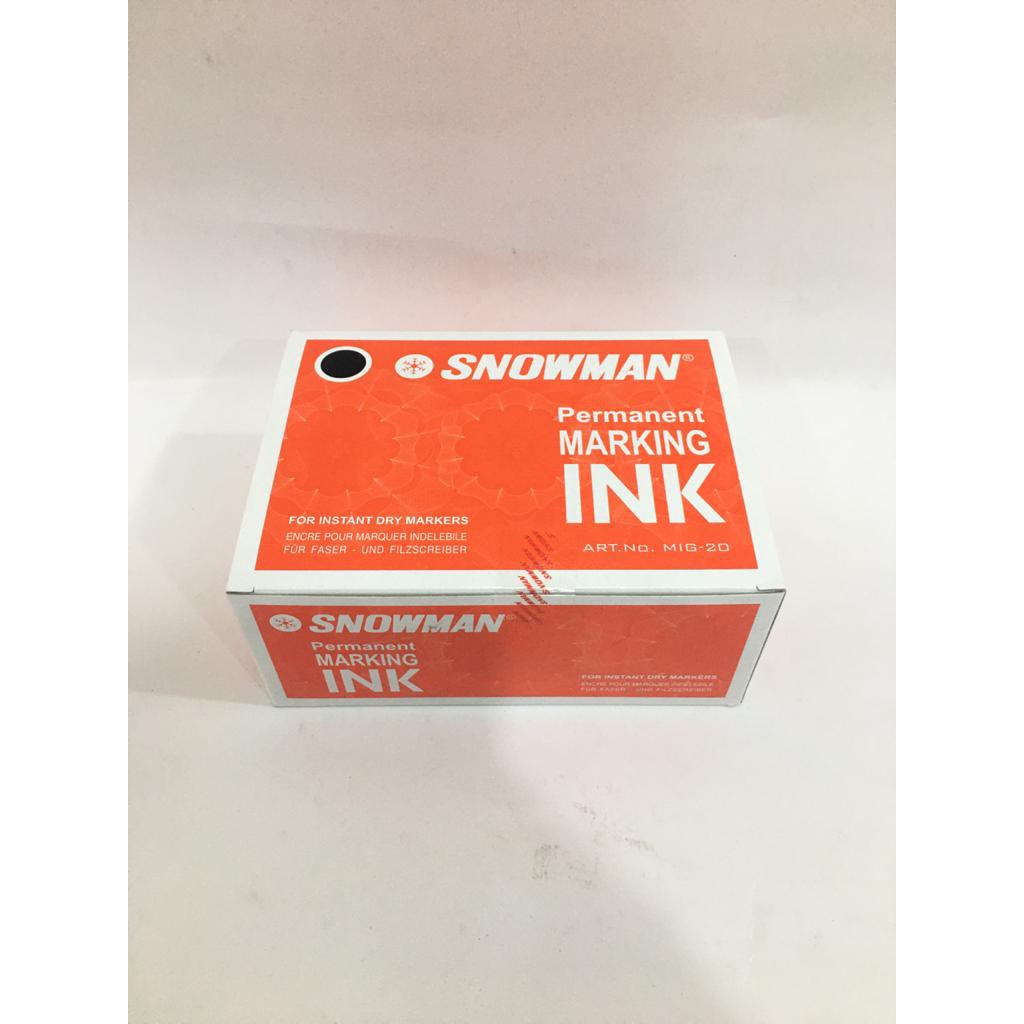 

(SATUAN ) TINTA SPIDOL PERMANENT SNOWMAN WARNA HITAM SATUAN