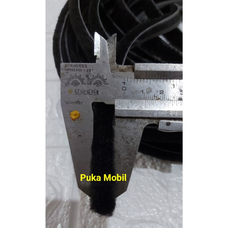 Karet Moher Mohair Karet Lis List Pintu Jendela Karet Pelipit Kaca Plat Moulding Colt T120