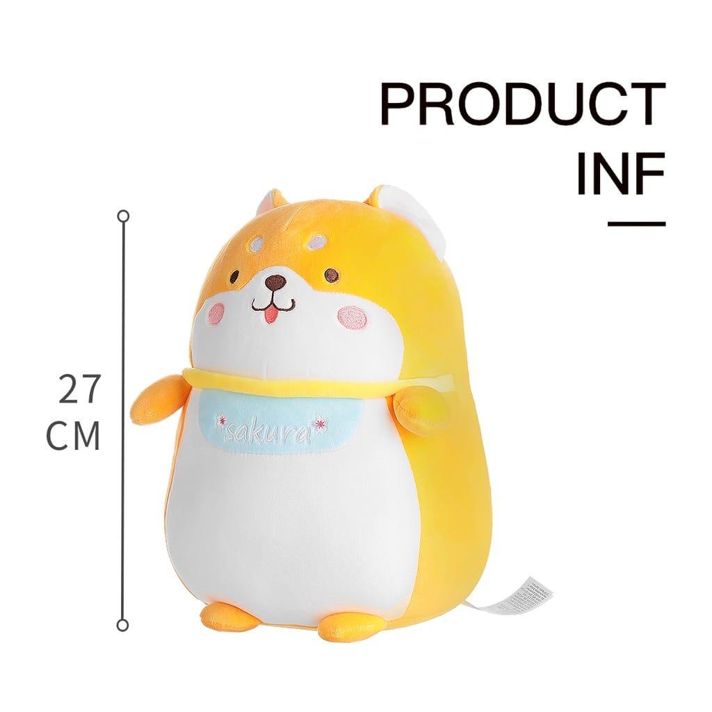 Boneka Lucu Sakura Shiba Inu Mainan Cute Plush Toy Mainan Mewah Lembut Perempuan Anak - 27cm