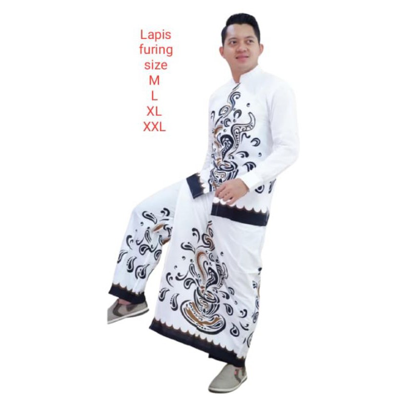 COD Celana sarung dan kemeja Pria Trendy Batik solo Masa kini