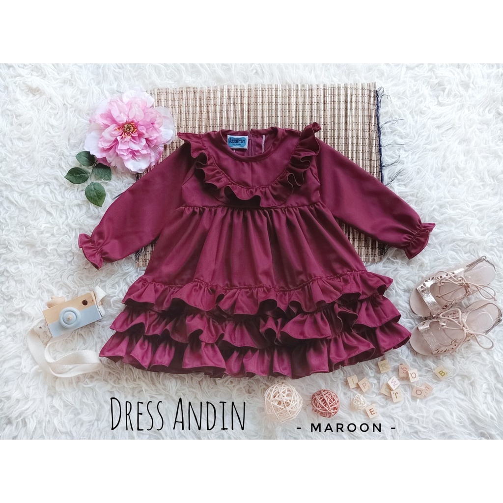 Dress Andin Anak Unik/Gaun Pesta Anak/Dress Anak