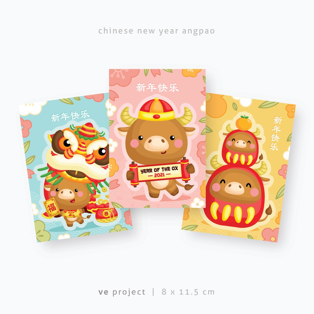 

TERLARIS! MINI ANGPAO #01 - REGULAR - PINK / BIRU / KUNING