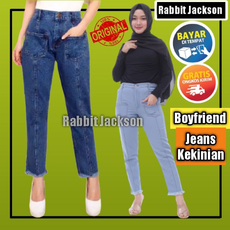 CELANA CLANA JEANS BOYFRIEND JEANS WANITA CEWEK CEWE KEKINIAN BOYFRIEND RAWIS BELAH BOY FRIEND MURAH