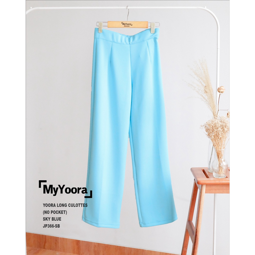 MyYoora Long Culottes Celana Kulot JP366/JP346-Basic-SKY BLUE
