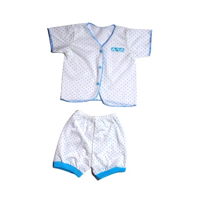 BAJU BAYI/BALITA BAHAN CATTON 1 SET CELANA PENDEK (UNISEX)