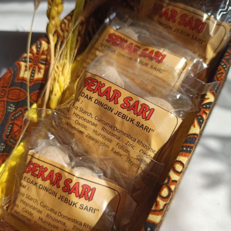 Masker Tradisional Berbahan Alami Jebuk Sari Sekar Sari /Bedak Dingin Jebuk Sari/Masker Anti Jerawat