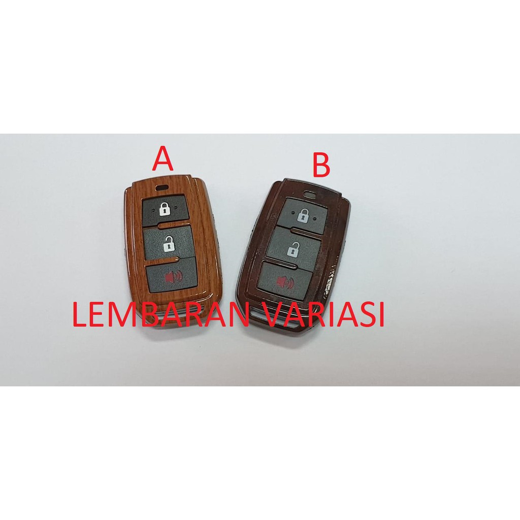 casing cover remote kunci avanza motif kayu