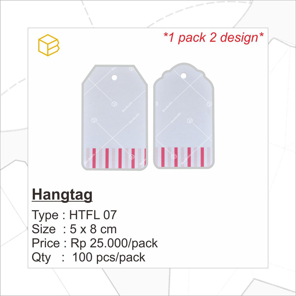 Hangtag/Label/Tag (100pcs) | Hangtag Paper