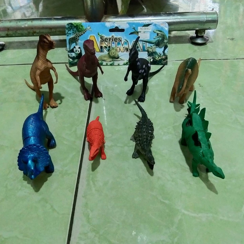 

sendytoys dinopark karet isi 8pcs