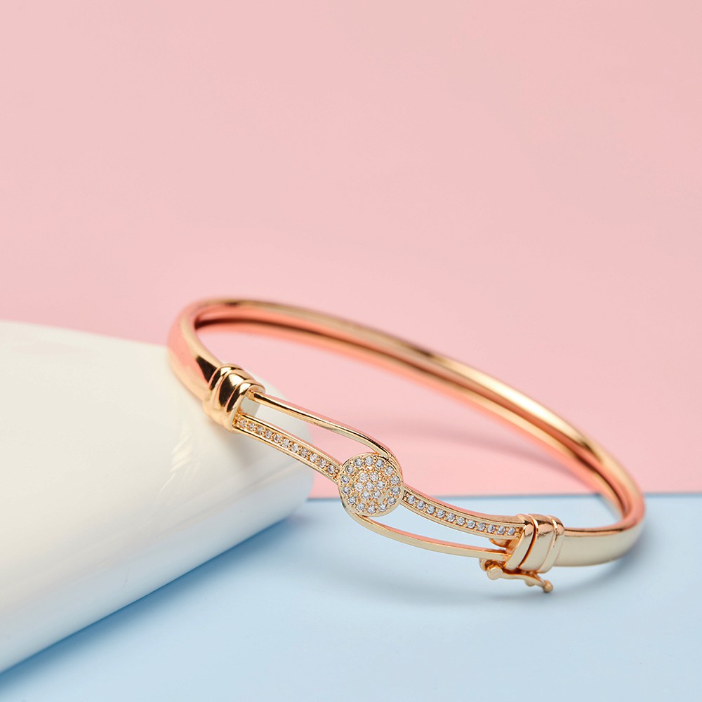 Gelang Rantai Wanita Anti Luntur Fashion Aksesoris Wanita Gelang Tangan Lapis Emas 24K Anti Karat