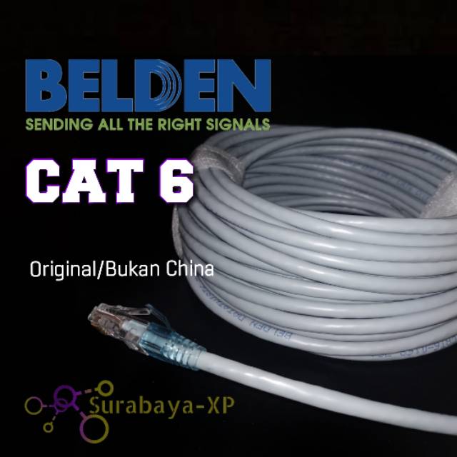 Kabel LAN UTP 50 Meter Belden CAT6 50 M 50M 50Meter CAT 6 Original RJ45 CAT6 Telebit