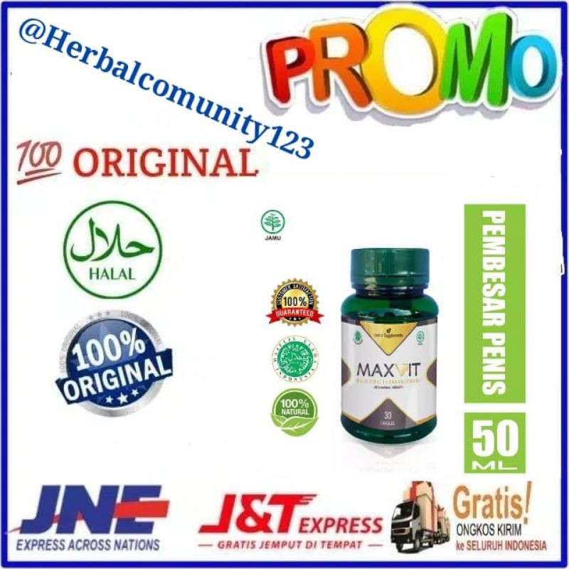 ( Terlaris ) MAXVIT - Max Vit Asli 100% Original Suplemen Herbal Stamina Pria