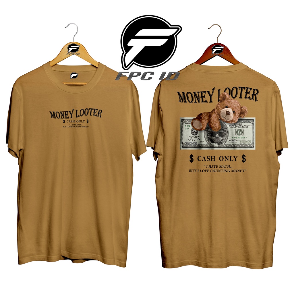 Kaos Surfing Money Looter Cotton Combed 30s Premium