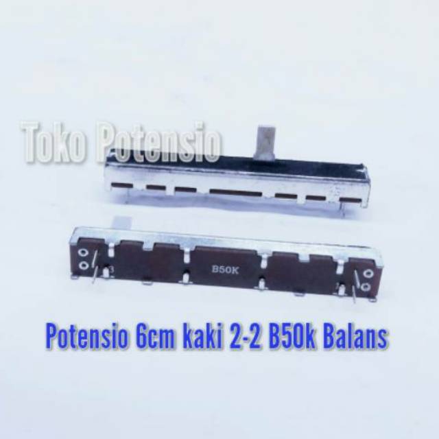 POTENSIO GESER 6CM KAKI 2-2 B50K BALANS