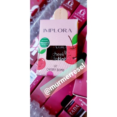 IMPLORA LIPTINT CHERRY BOMB CRANBERRY ORIGINAL LIPSTIK OMBRE