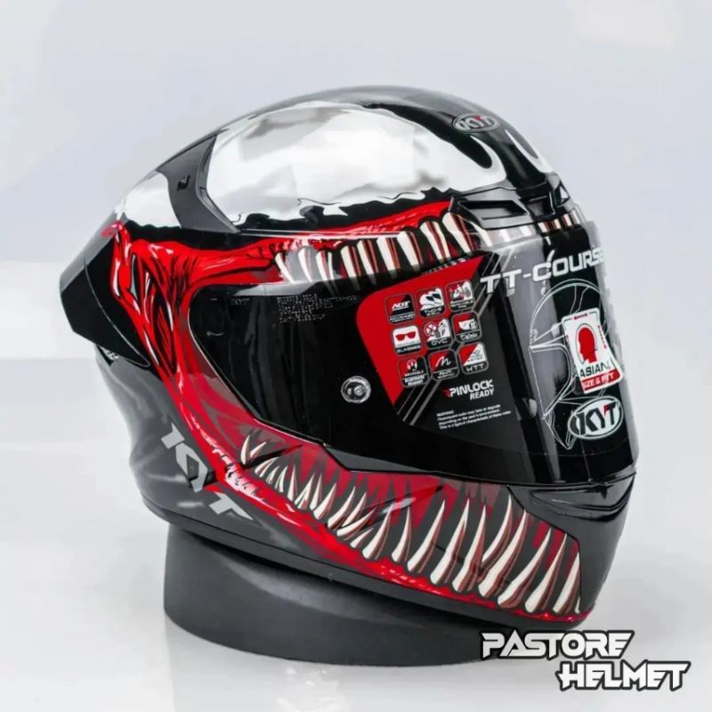 Helm KYT TT Course Marvel Limited Edition / TT Course Venom / TTC Venom
