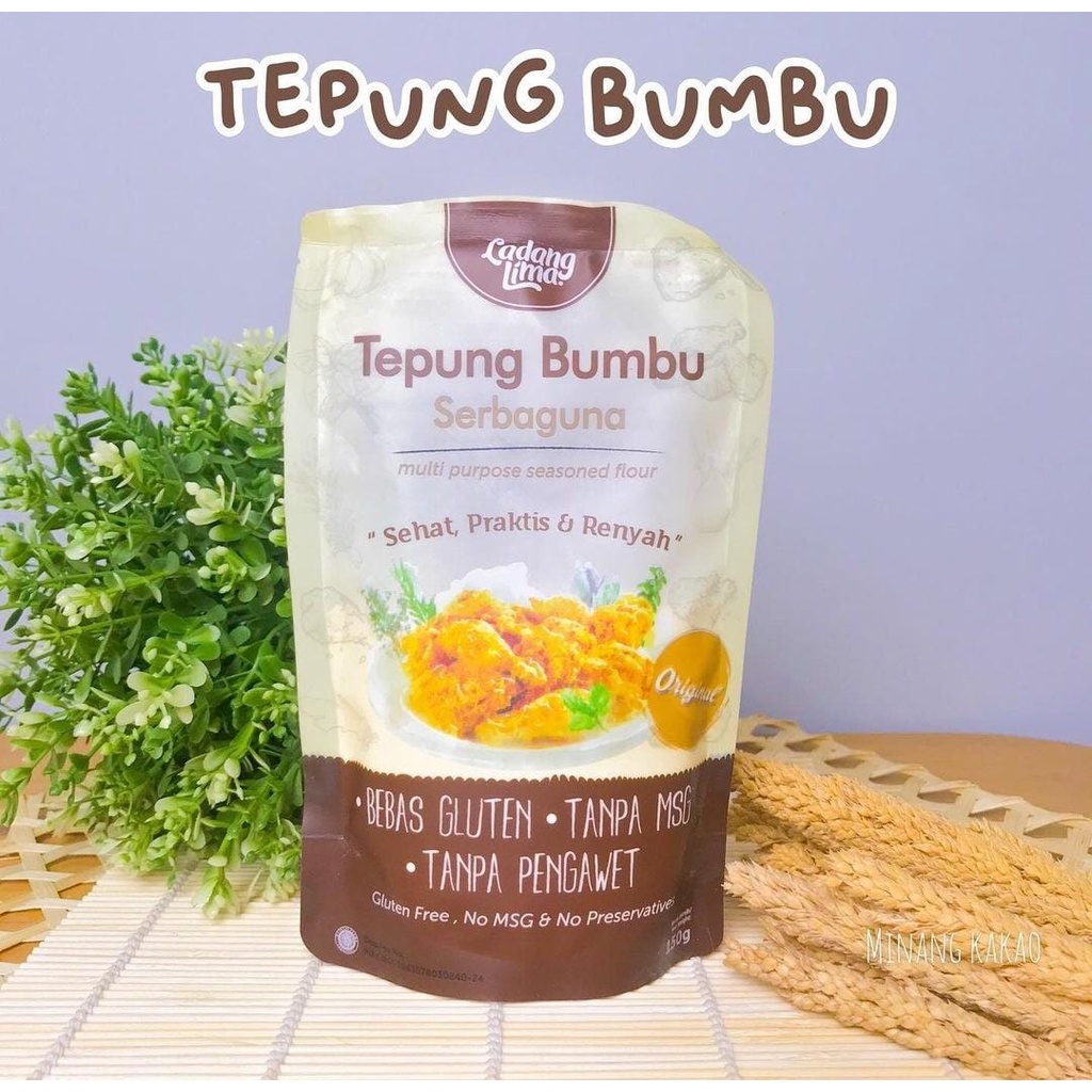 

Tepung Bumbu Serbaguna 150gr - Ladang Lima Gluten Free Flour Bebas MSG