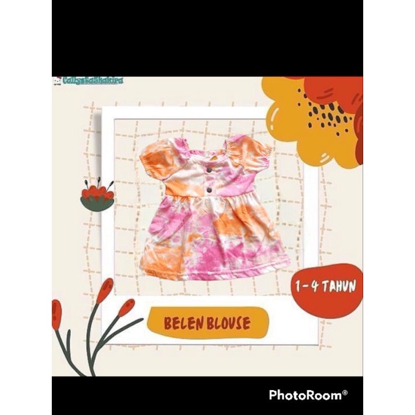 callysta blouse belen size 1-4 tahun