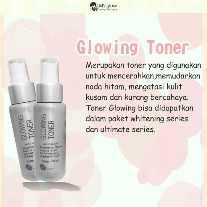 Ms GlowToner Glowing  Toner Glowing Original 100%