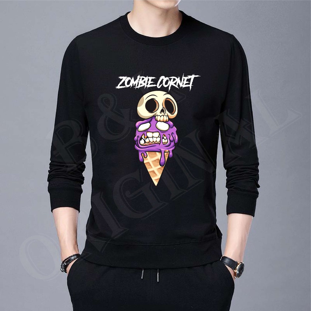 BS//COD//BAJU KAOS ZOMBIE CORNET//T-SHIRT TANGAN PANJANG//FASHION PRIA DAN WANITA//GOOD QUALITY