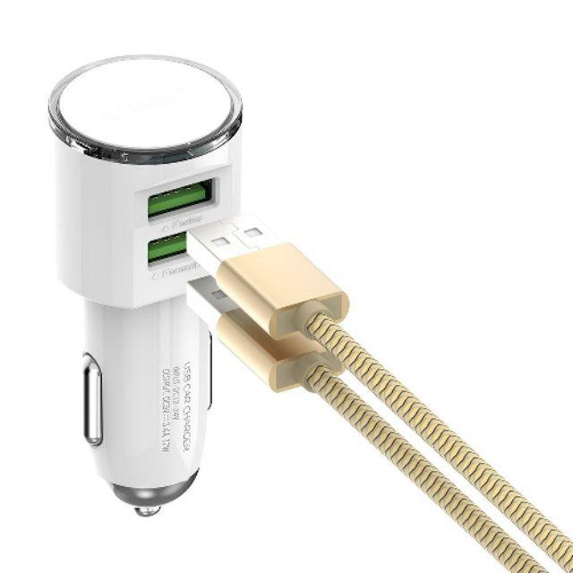 LDNIO C29 Car Charger 2 Port USB Fast Charging