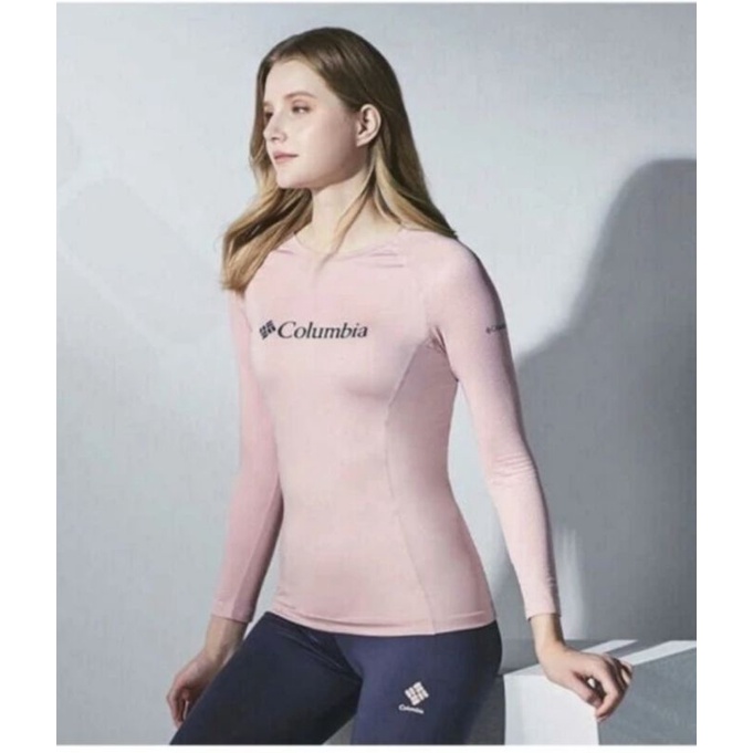 COLUMBIA SPORT SHIRT Long Sleeve Women Kaos GYM,  Olah Raga CD55