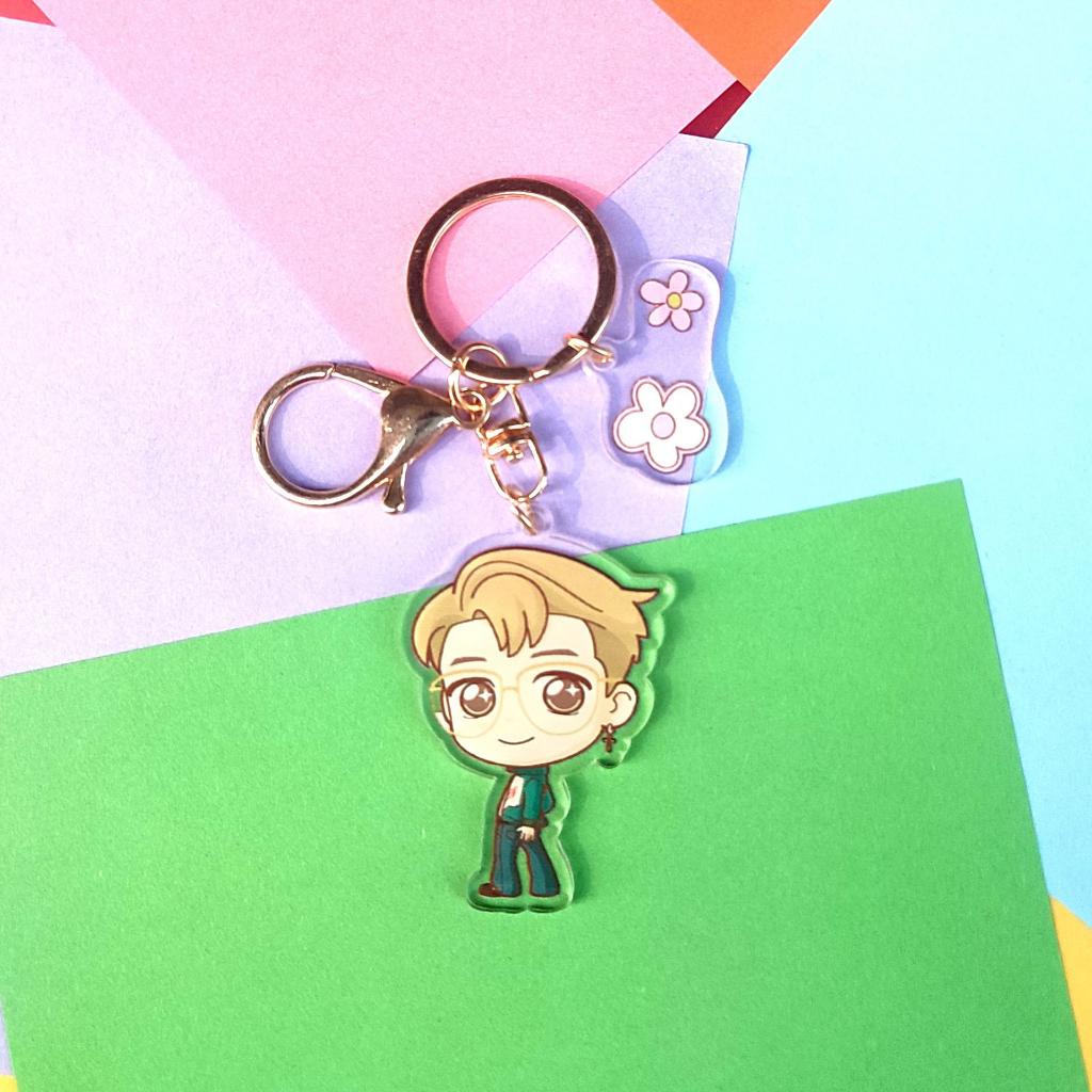 Gantungan Kunci Desain KPOP BTS TINYTAN Bahan Akrilik