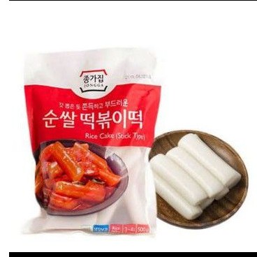 

Jongga Tokpokki Rice Cake (Stick Type) 500gr
