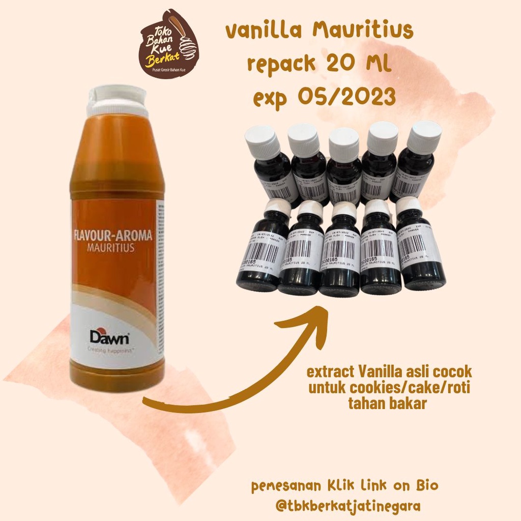 DAWN VANILLA PASTE / DAWN MAURITIUS VANILLA / VANILLA MAURITIUS 20 ML