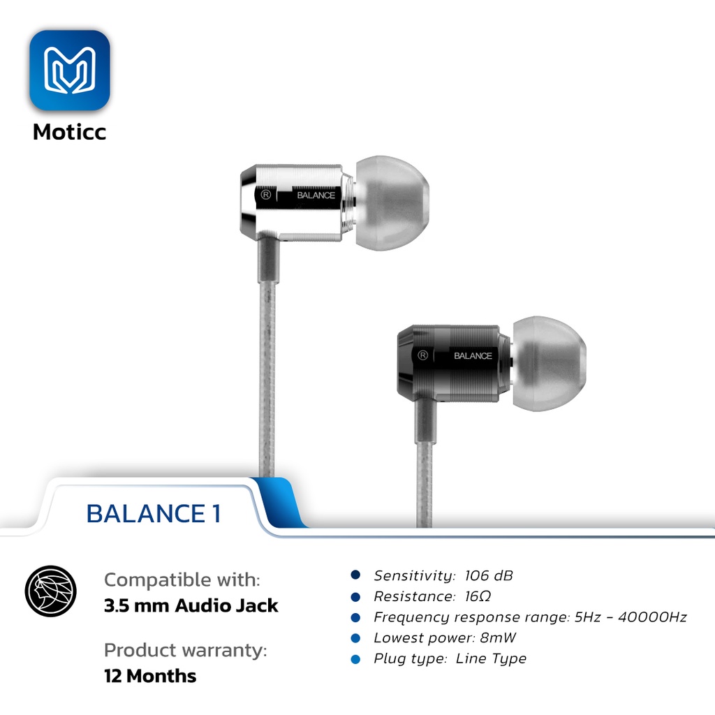 ✅ [Garansi 1 Tahun] TFZ BALANCE 1 Double Magnetic Circuit Coil HiFi In Ear Earphone