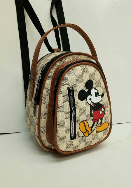 Tas mewah wanita/cahanel GG Import relpick bisa ransel Tas Mini mikey mouse LV