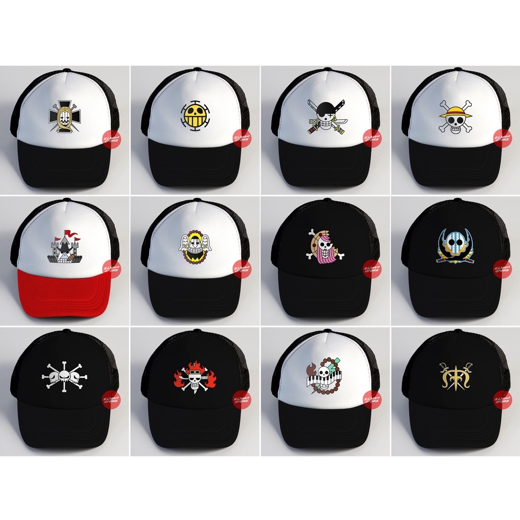 One Piece Supernova / Topi Jaring Distro / Topi Distro / Topi Trucker / Gear 5 / Onepiece / Elcustom