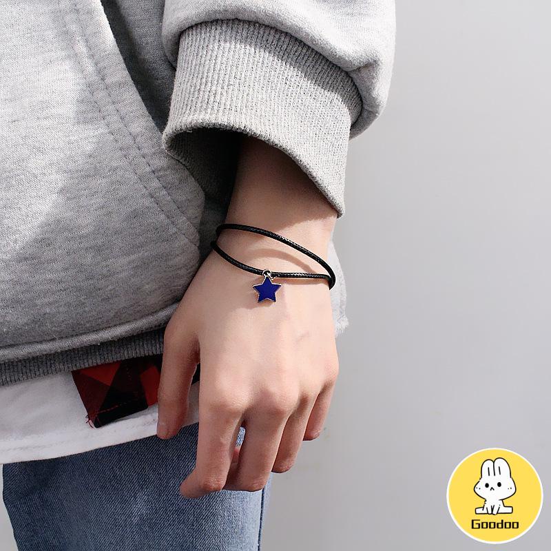 Versi Korea dari perhiasan gelang bintang pria dan wanita kustomisasi gelang pasangan -Doo