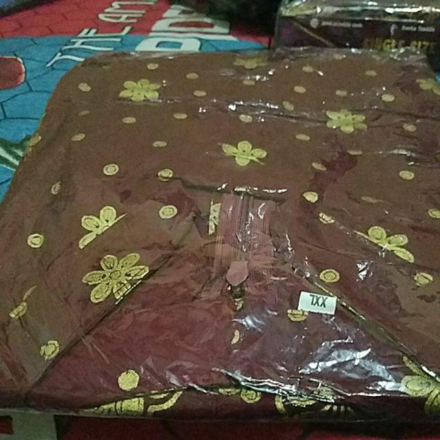 Batik Tunik Shibori Jumputan Terbaru Size S-3l / Hrb026 Yelbor Navbor / Biru Putih / Original..