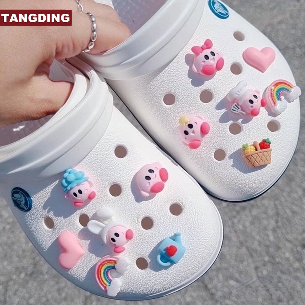 【COD Tangding】6pcs / set Aksesoris Jepit Rambut Bentuk Crocs Bahan Resin