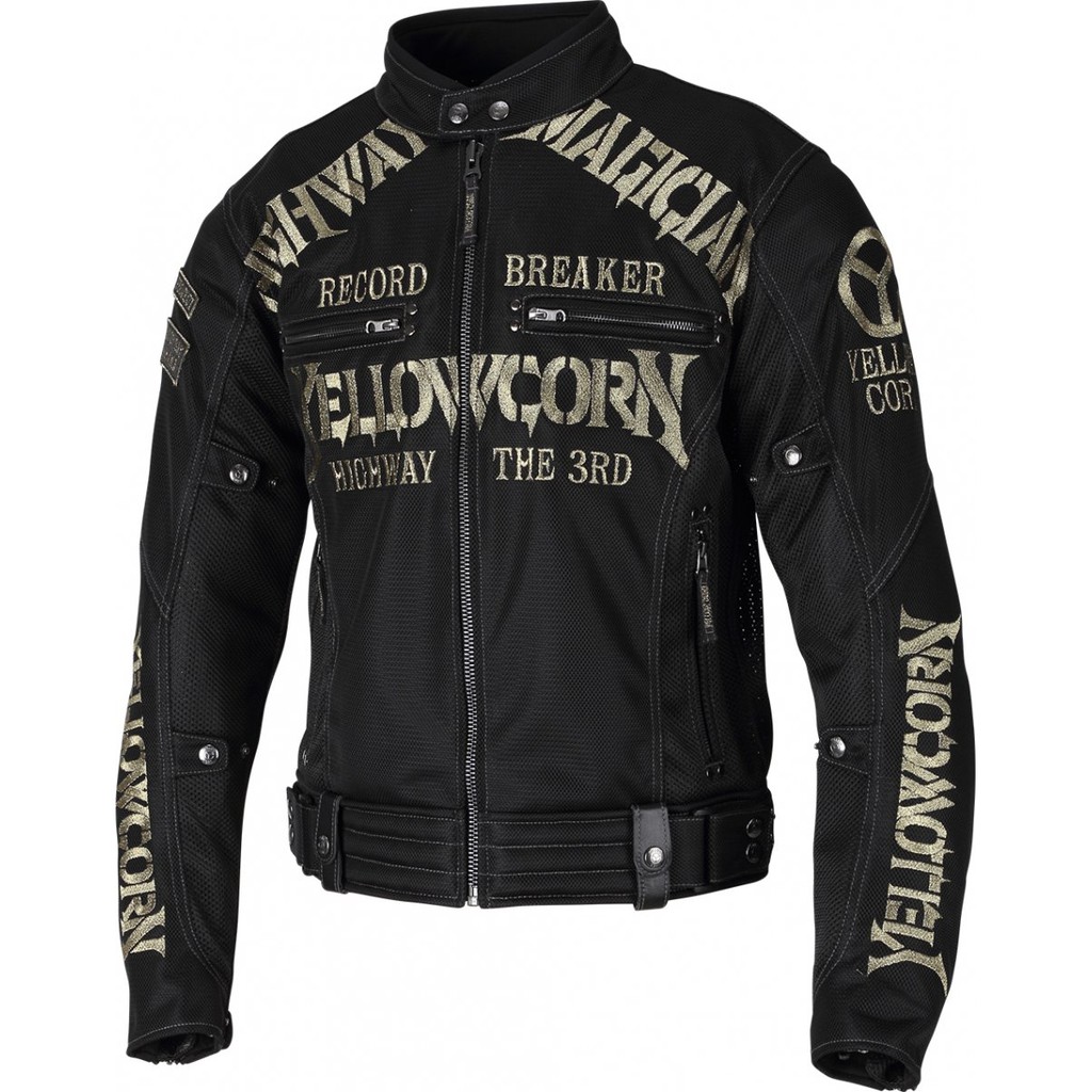 Yellow Corn YB-1105 MESH JACKET Black Gold