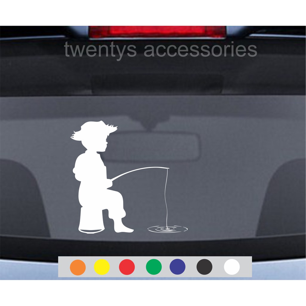 stiker MANCING MANIA sticker kaca mobil stiker cutting