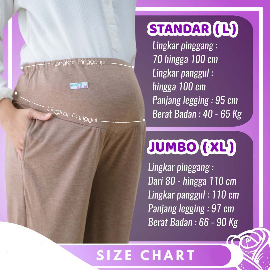 Celana Lejing Panjang Ibu Hamil Legging Hamil  Elastis