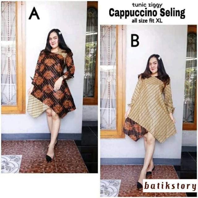 Banting Harga Tunik Batik Tunik Ziggy Cappucino Seling mj8dWpfV0rORrj