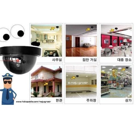 CCTV Dummy Tiruan Palsu Fake Replika Kamera  Security Simulasi INDOOR