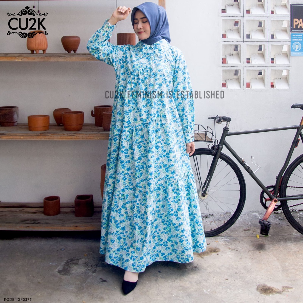 MOIRA DRESS CU2K | GAMIS CCANTIK | FASHION MUSLIM | GAMIS KATUN