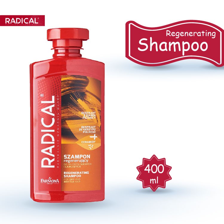 RADICAL Regenerating Shampoo For Dry and Brittle Hair 400ml Untuk