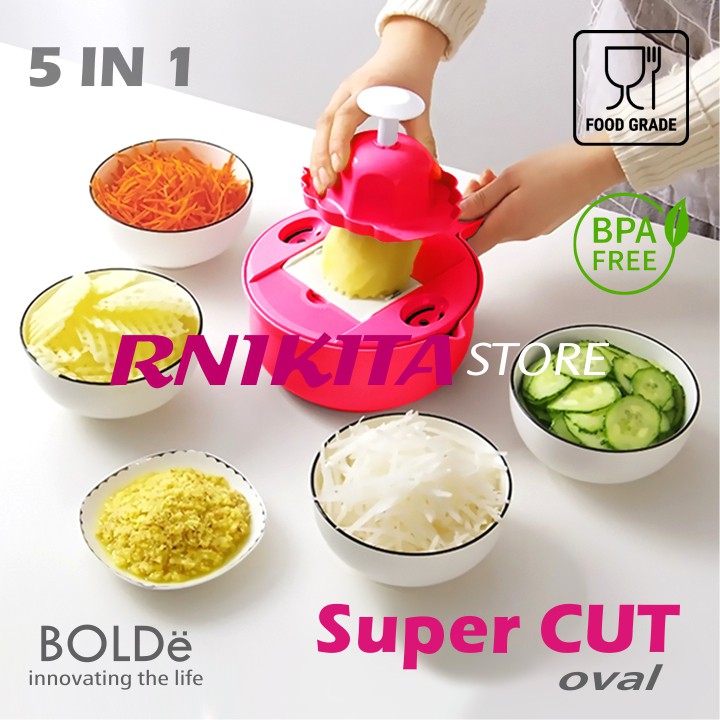 BOLDe SLICER OVAL - Super Cut Serutan Multifungsi