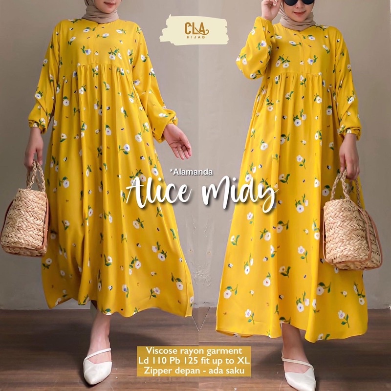 DRESS WANITA ALICE MIDY BY CLA HIJAB