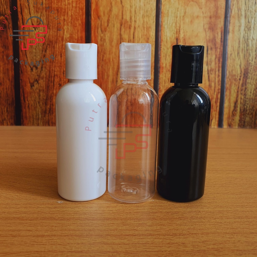 Botol presstop 60ml / botol plastik 60ml tutuppresstop / Botol plastik disctop 60ml / botol disvtop 