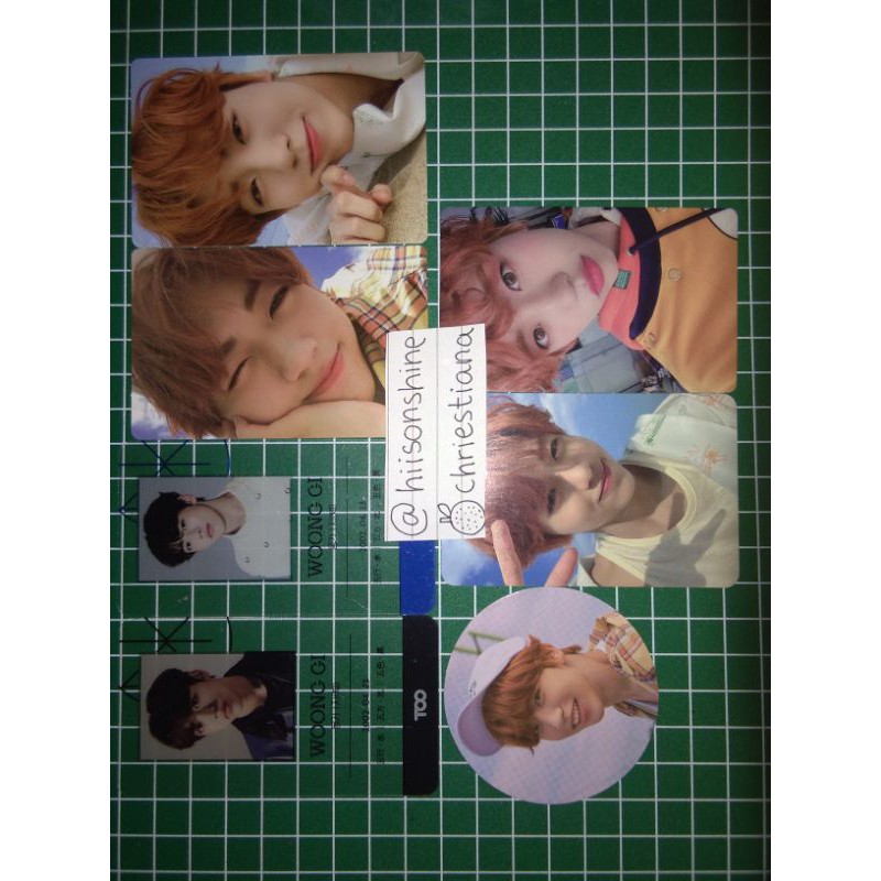(all booked) too to1 woonggi photocard pc cc running toogether reason for being