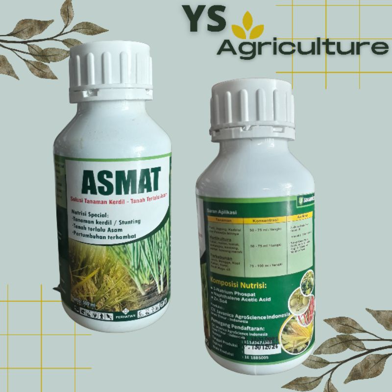 Pupuk ASMAT 500 ml nutrisi tanaman kerdil dan tanah asam