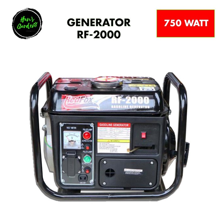 Genset mini 2 tak 750 watt Red Fox RF2000